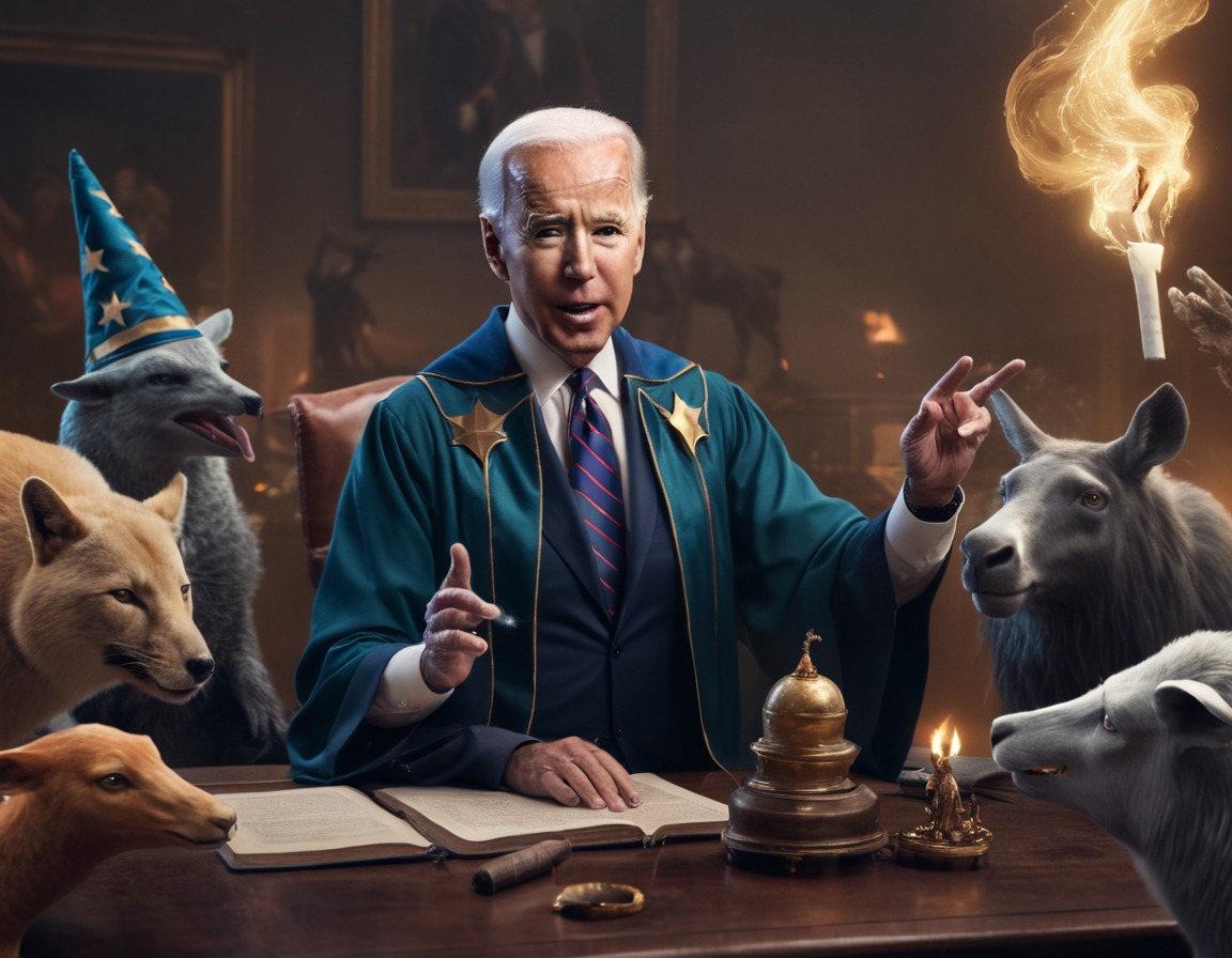 fantasy, politics, wizard, animals, humor, joe biden, usa