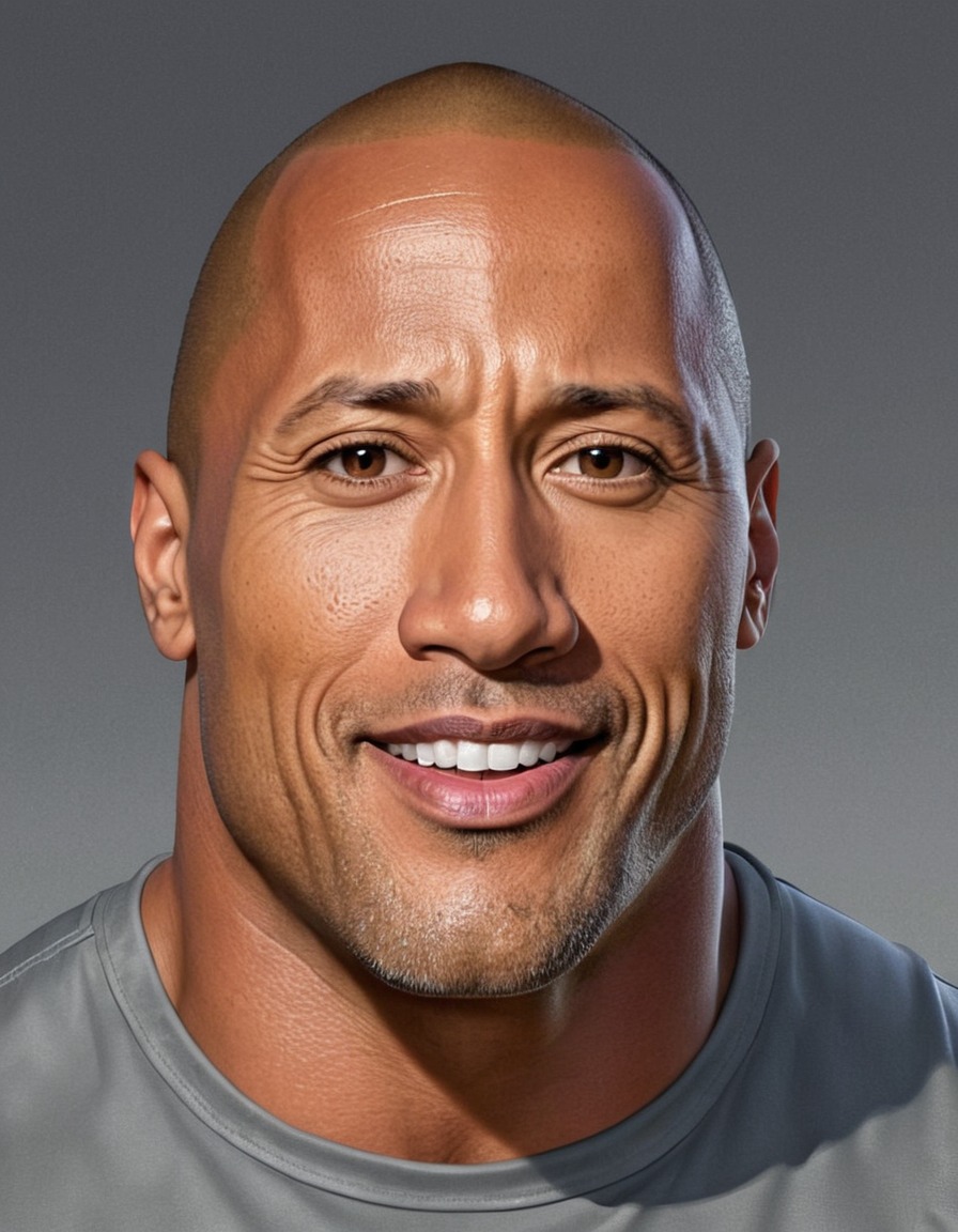 dwayne johnson, the rock, funny, painting, celebrity, pop culture, humor