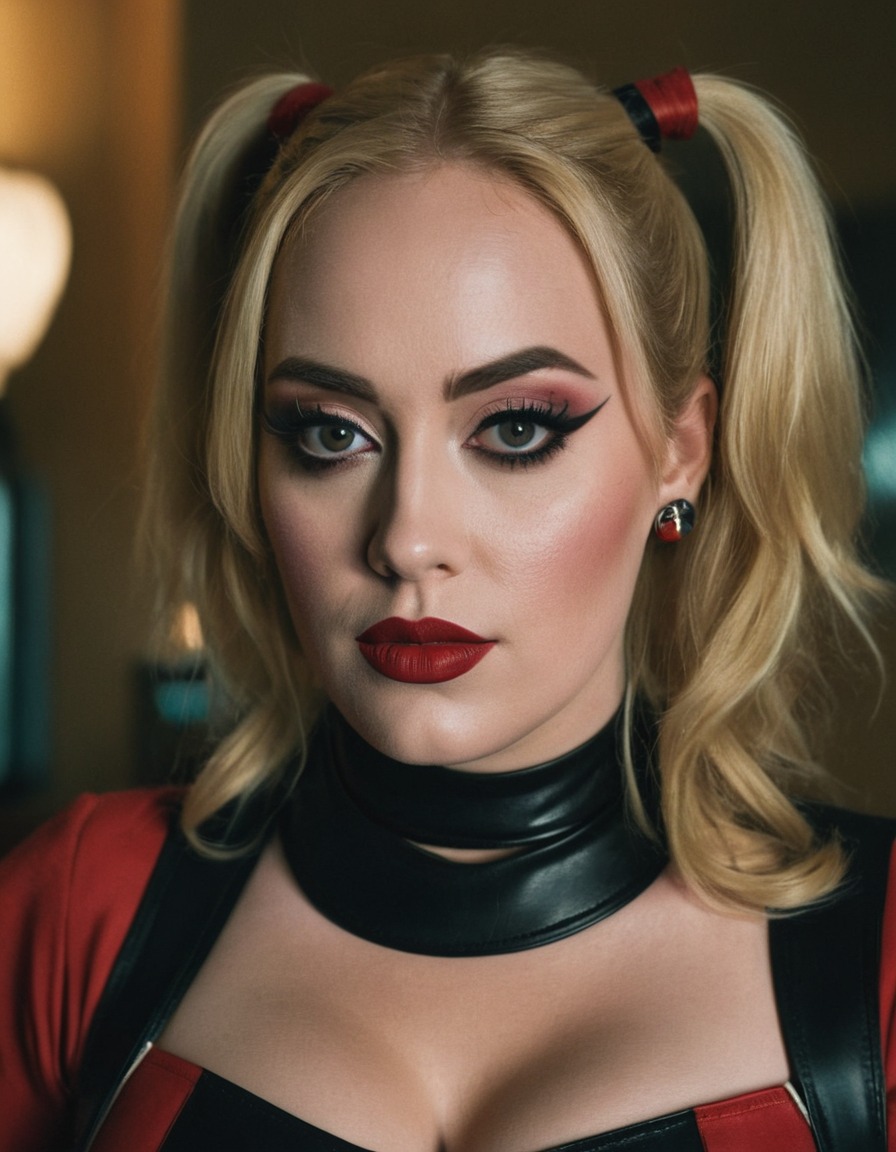 harley quinn, adele, actress, character, cosplay