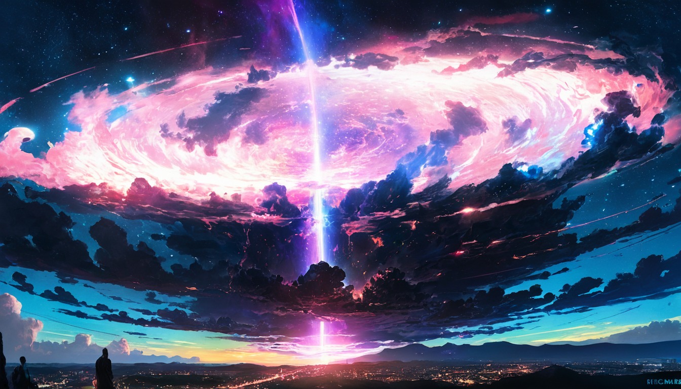 anime, conceptart, darksky, digitalart, epic, fantasyart, lighting, photography, wallpaper, wallpaperdesktop, dailychallenge, ai_artwork, leonardo_ai