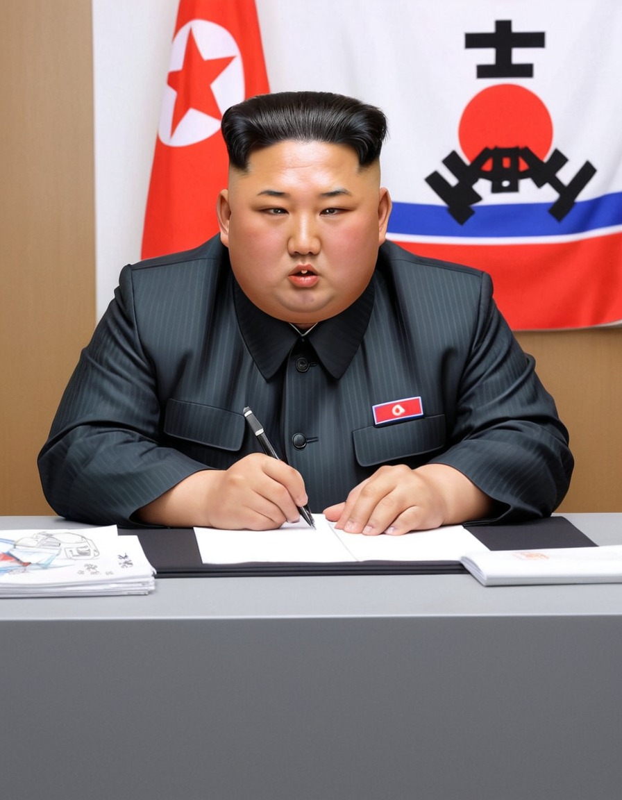 anime, kim jong un, north korea, modern twist, political leader, politics