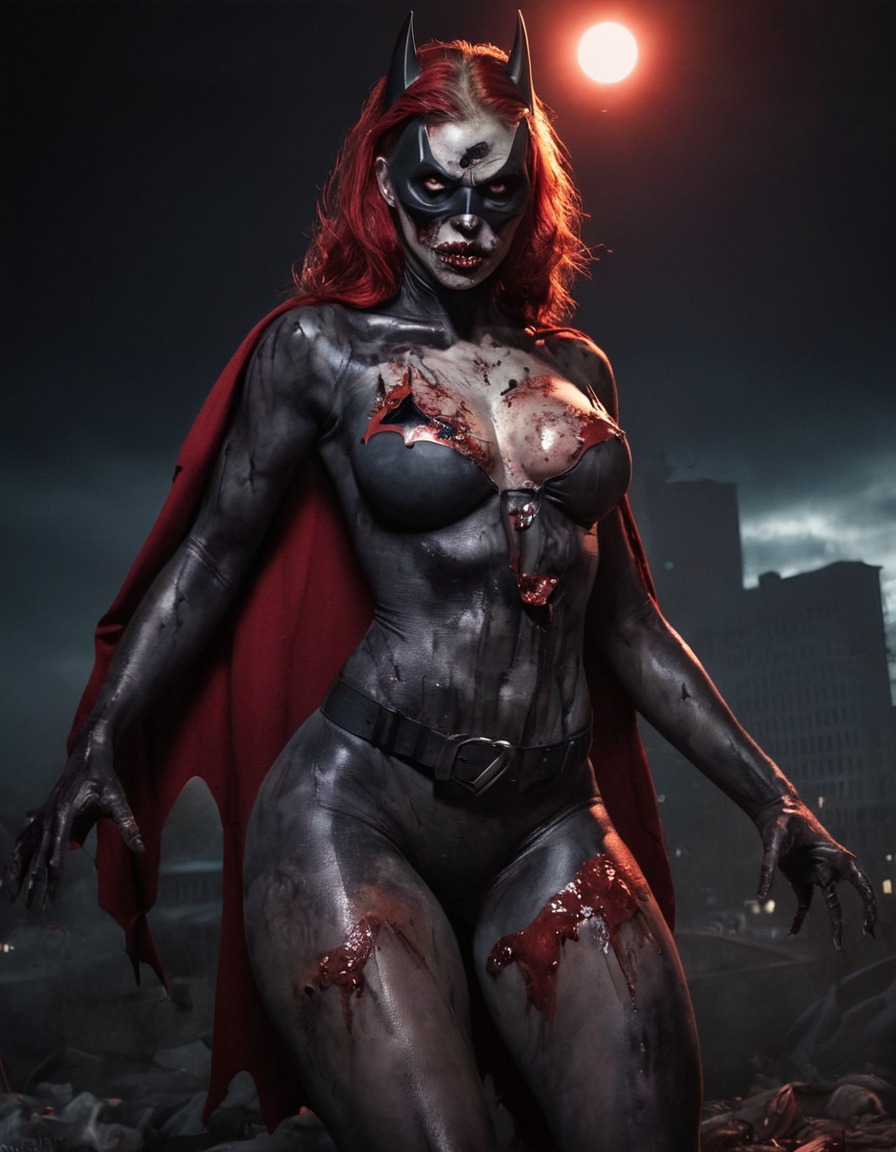 zombie, batwoman, superhero, undead, dc comics, gotham city