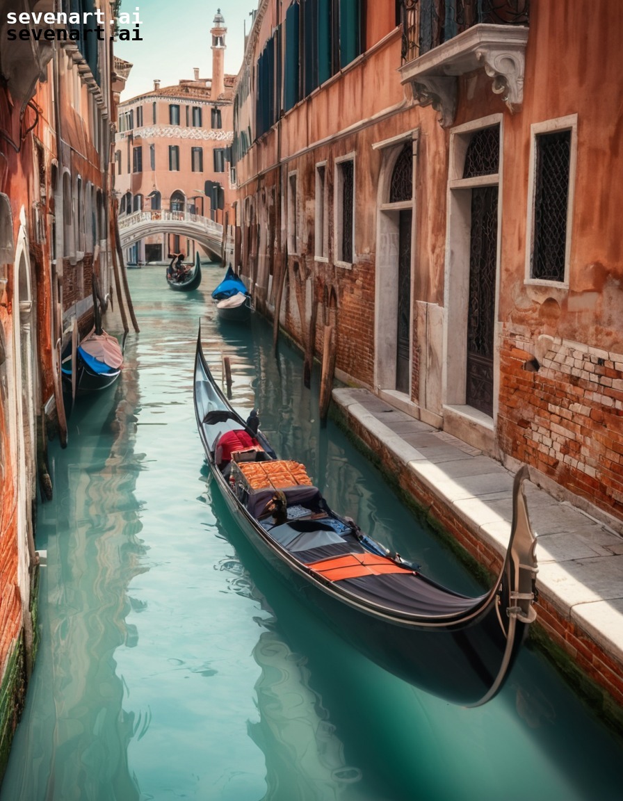 travel, gondola, venice, italy, canal, europe