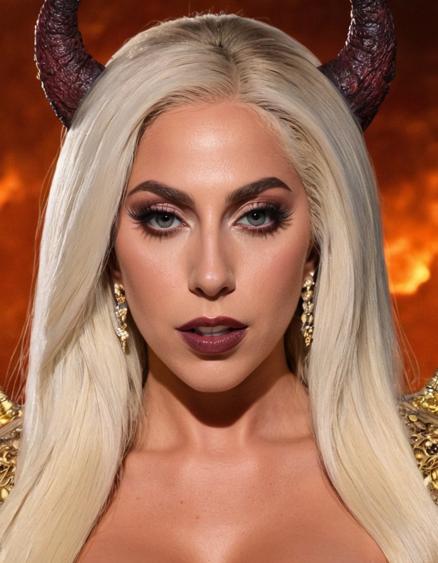 lady gaga, demon, singer, celebrity