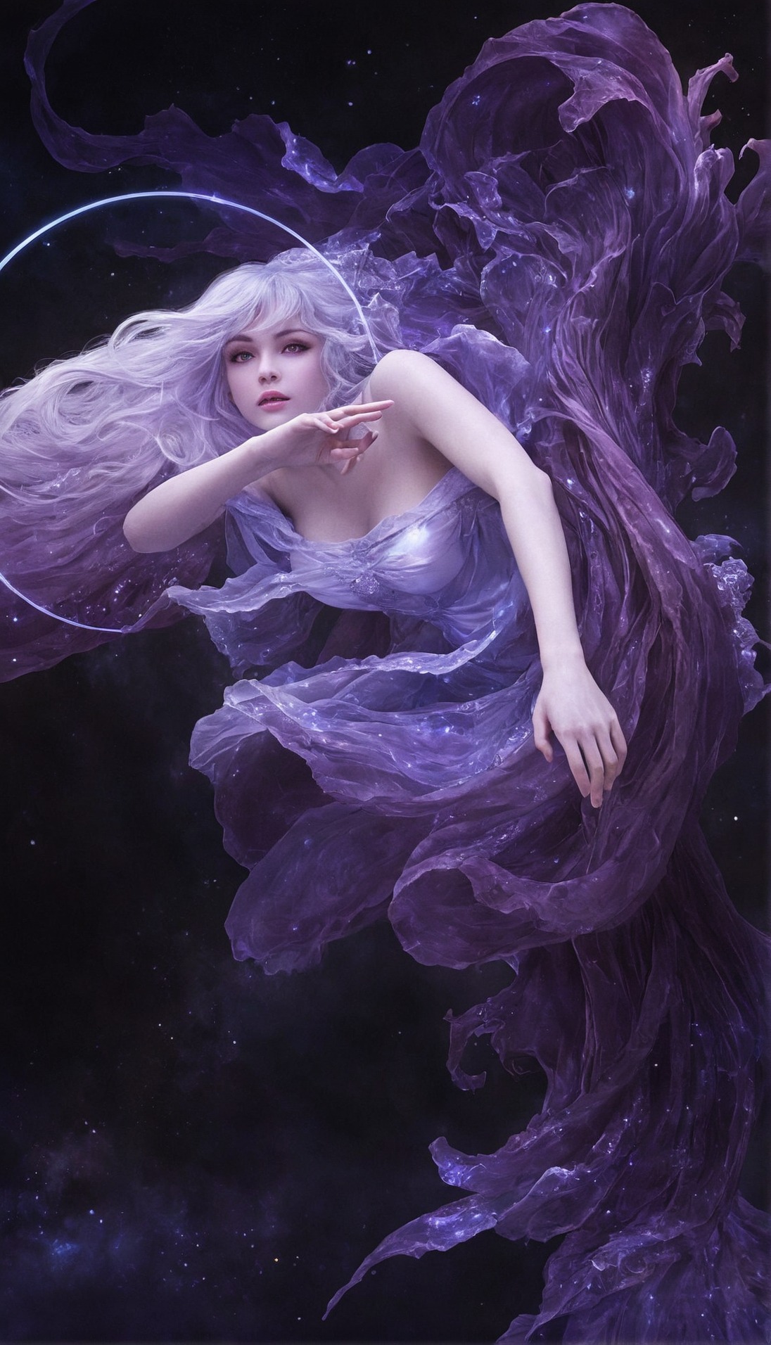 st. trina, elden ring, art, purple, fantasy