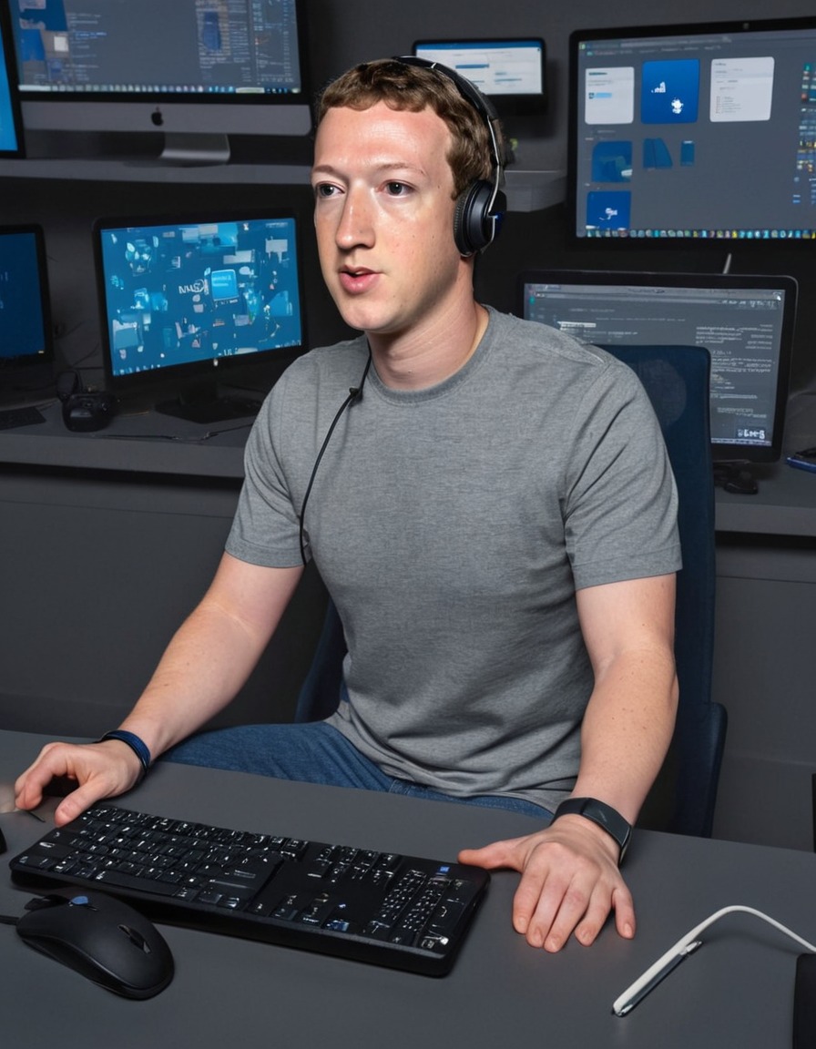 mark zuckerberg, coding, tech gadgets, computer screens