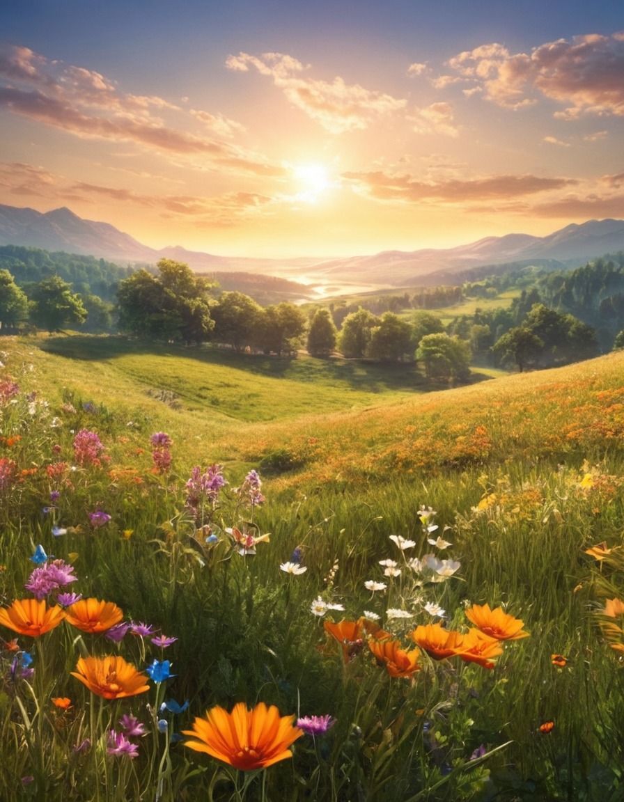 nature, meadow, beautiful, scenery