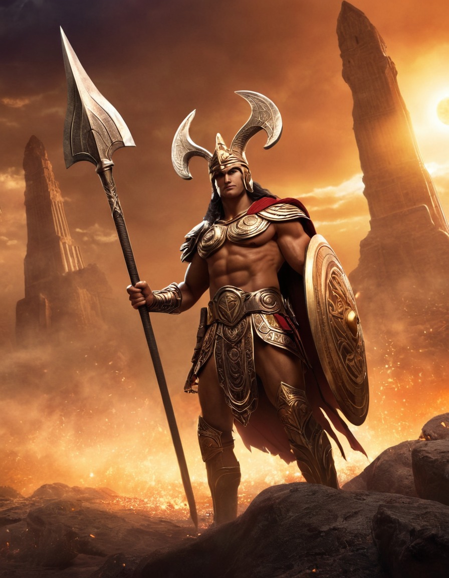 ares, epic, god of war, battle, mythology, greek, warrior