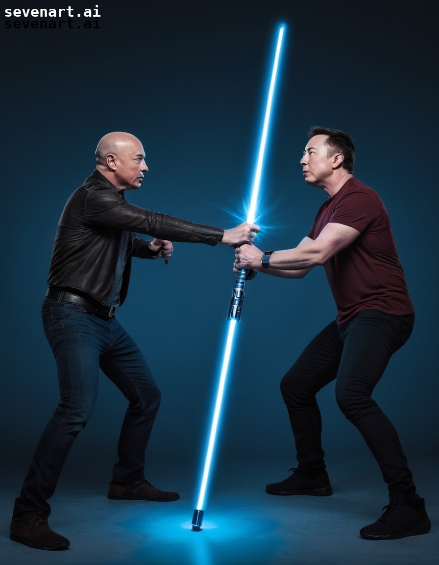 jeff bezos, elon musk, lightsaber duel, amazon echo, technology, amazon