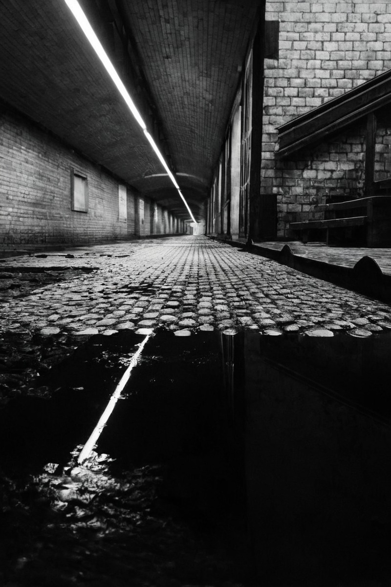 photography, streetphotography, architecture, horror, gothic, reflection, blackandwhitephotography, subway, tunnel