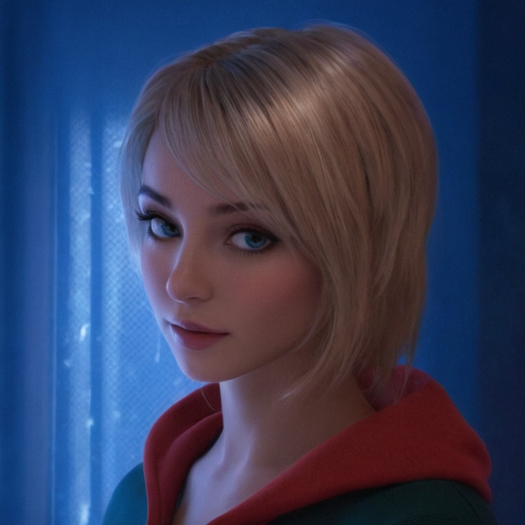 she looked so cute in miles’ jacket, atsv, across the spiderverse, spiderman, spiderverse, gwen stacy, spider gwen