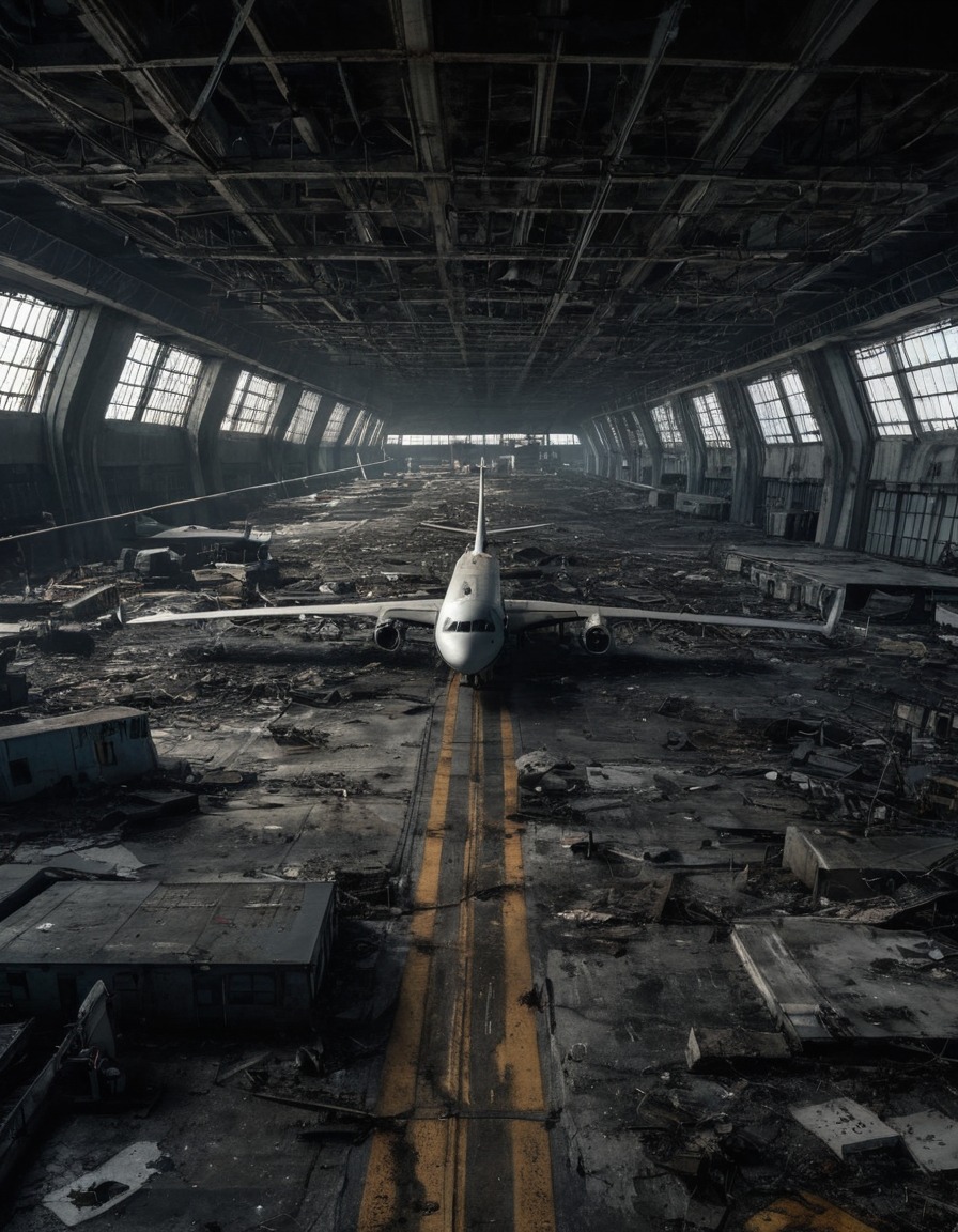 airport, abandoned, urban exploration, city, transportation, aviation, haunting