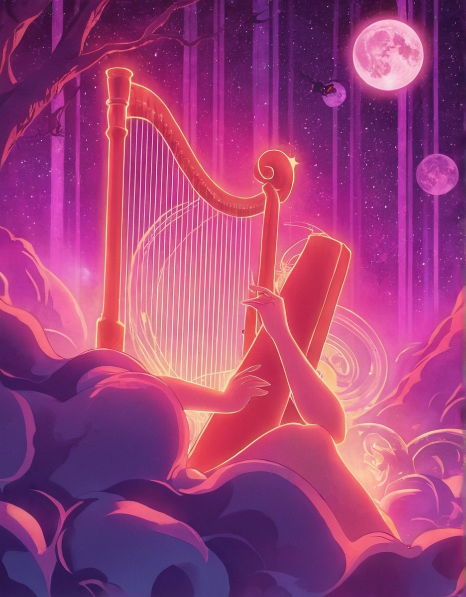 digitalart, scifi, wallpaper, surreal, space, vaporwave, characterdesign, creativecommons, harp, moon, moonlight, moonnight, pink, artificialbeauty, aiartist, aiart, disabledartist, copyright_free, artificialintelligenceart, aiartwork, ai_artwork, aiartcommunity, ai_artworks, aiartgenerator, ai_art_gallery, artificial_intelligence_art, aiartcomunity, artificialintelligenceartwork, artificialcreativity