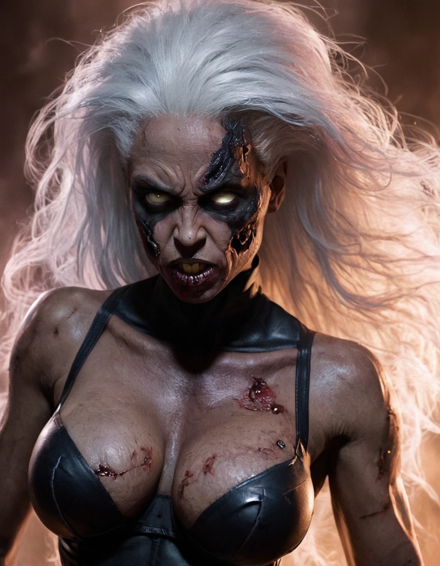 zombie, storm (x-men), marvel, undead, superhero, apocalyptic, horror