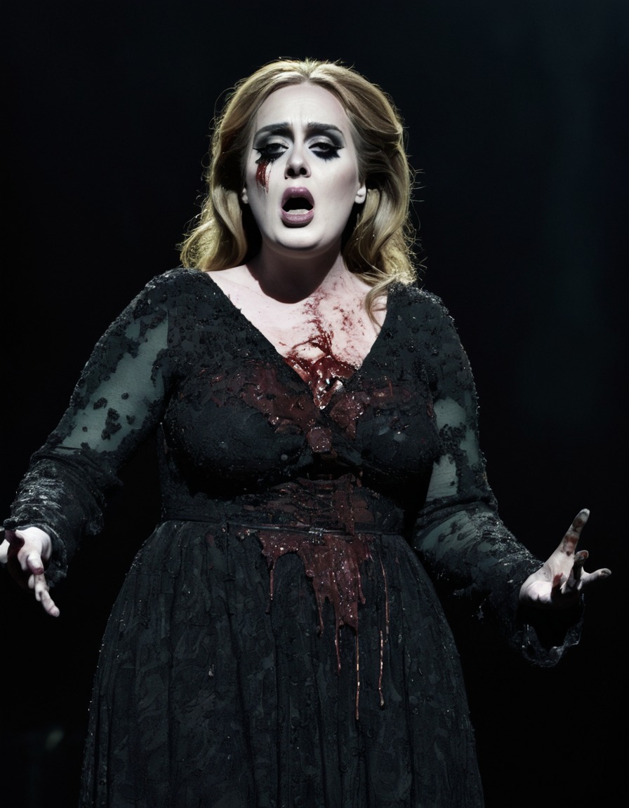 adele, zombie, music, performance, horror, celebrities