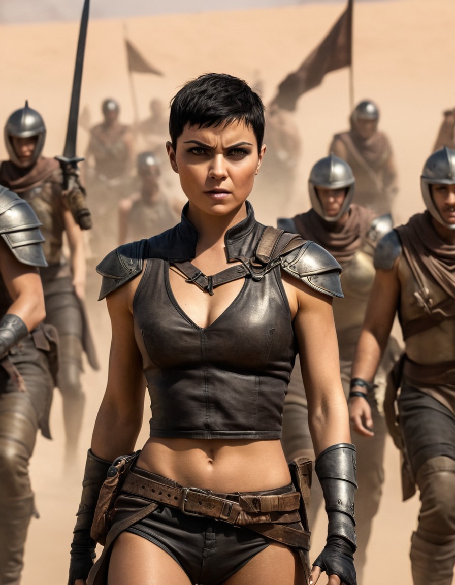 furiosa, warrior, battle, leadership, defiance, mad max