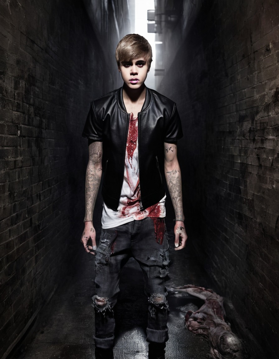 justin bieber, zombie, horror, halloween, celebrities