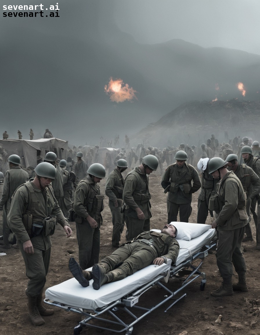 warfare, medic, field hospital, wounded soldiers, aftermath, war