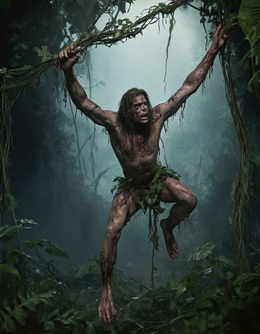 tarzan, zombies, decay, jungle, survival, zombie