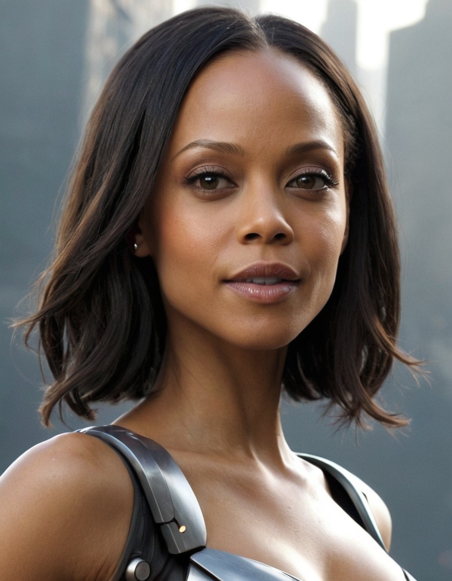 technology, artificial intelligence, robotics, science fiction, zoe saldana, actress, futuristic