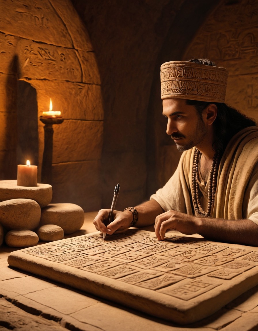 ancient scribe, recordkeeping, tax collection, sumeria, clay tablets, mesopotamia, ancient civilizations