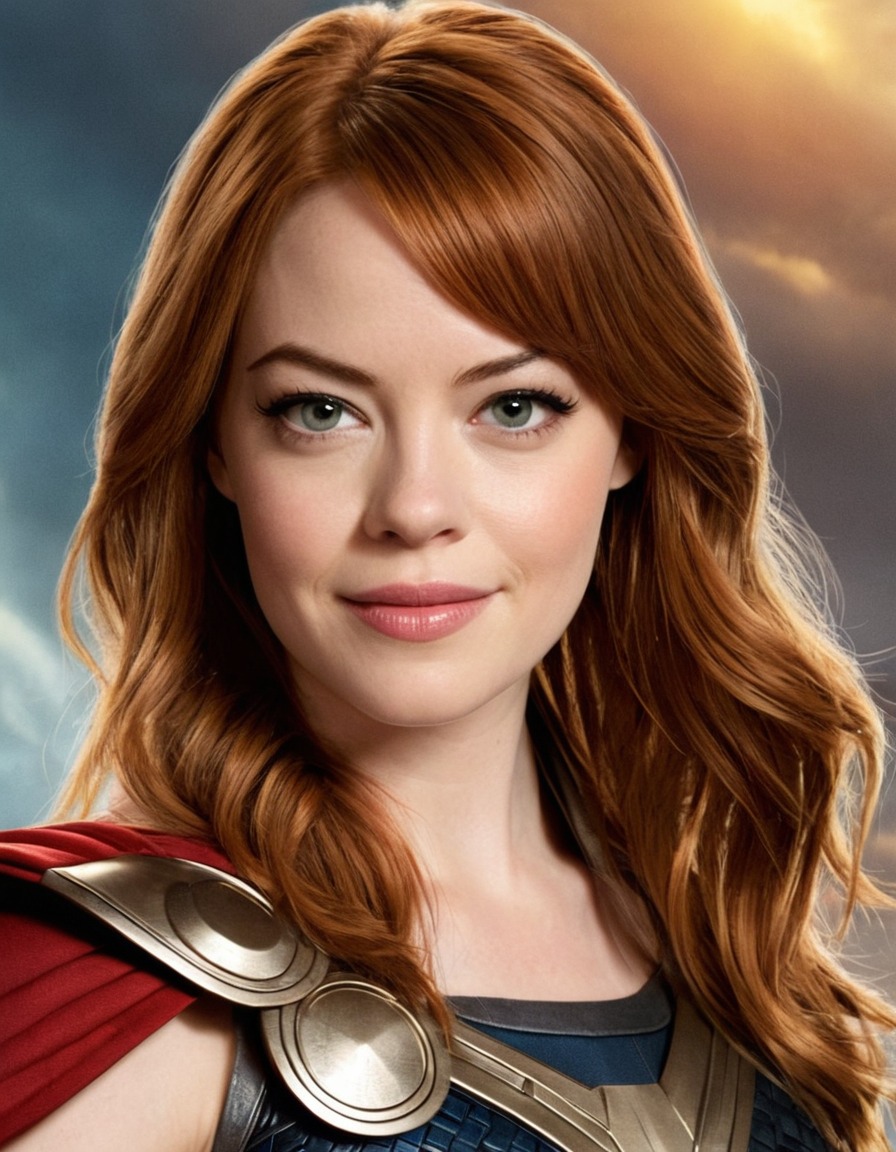 emma stone, thor, comic book adaptation, marvel, superhero, hollywood actress