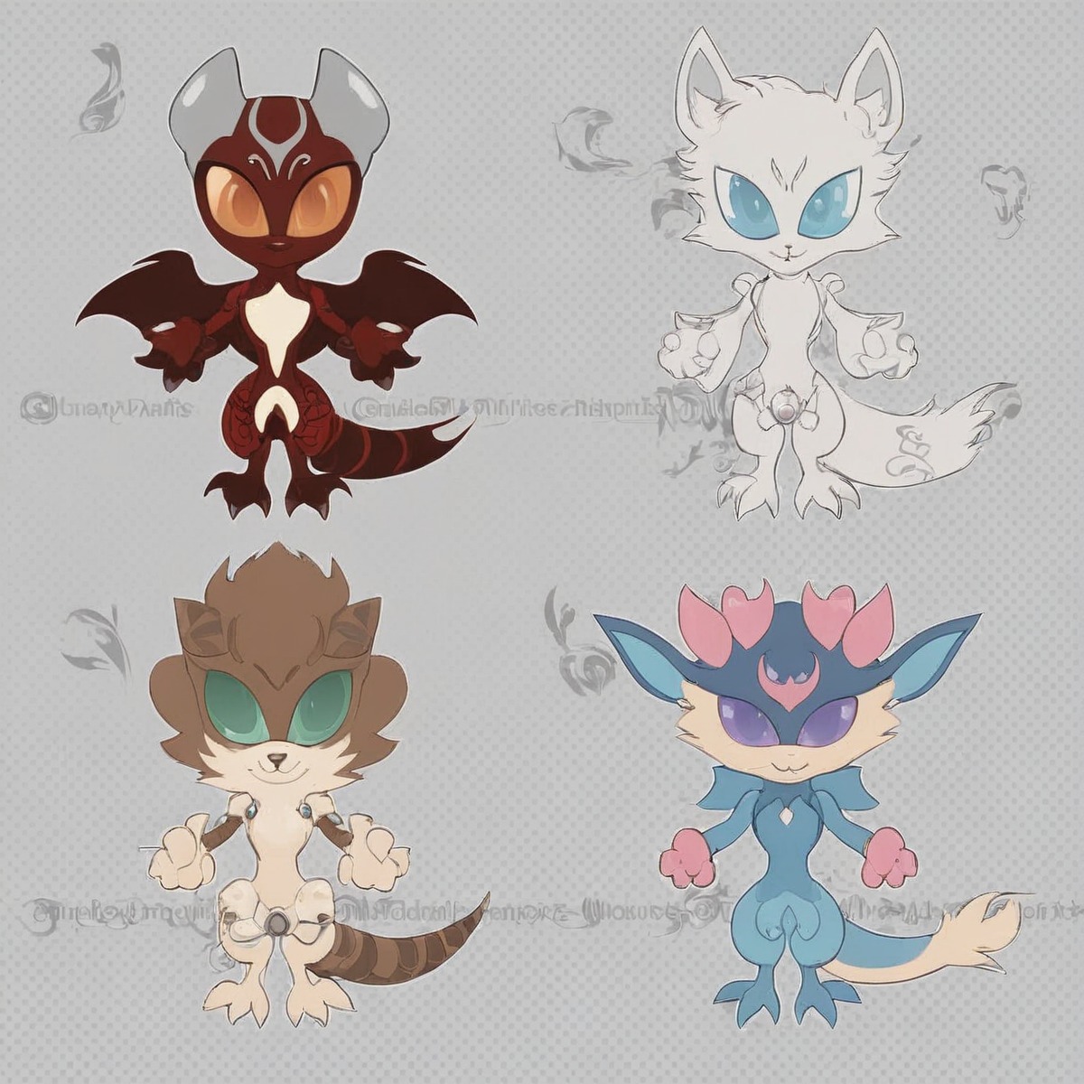 adoptable, adoptablesopen, sale, chibi, digitalart, dragon, adoptableauction, creature, anthro, digital, furry, pack