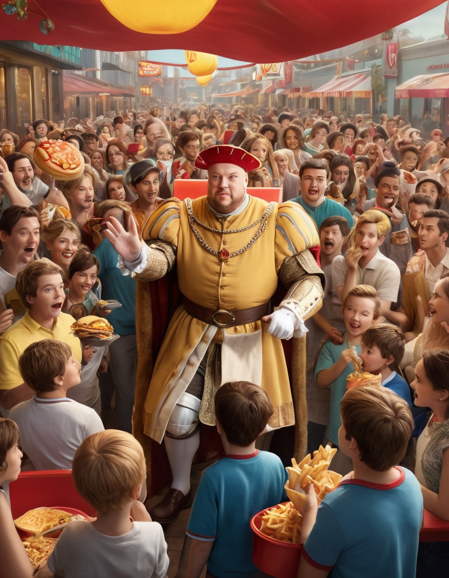 henry viii, fast food, drive-thru, historical figure