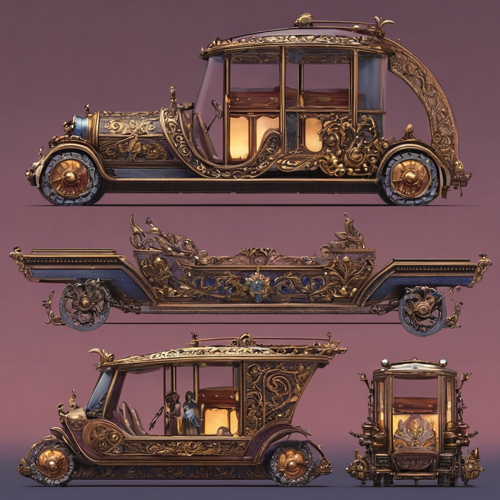 digitalart, characterdesign, scifi, steampunk, vehicle, gamedev, dreamup, ai_art