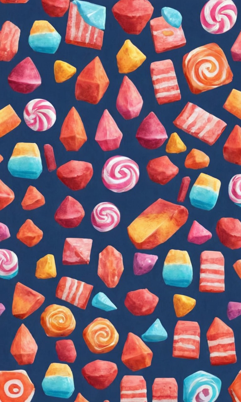 wallpaper, candy, pixelated, sweets