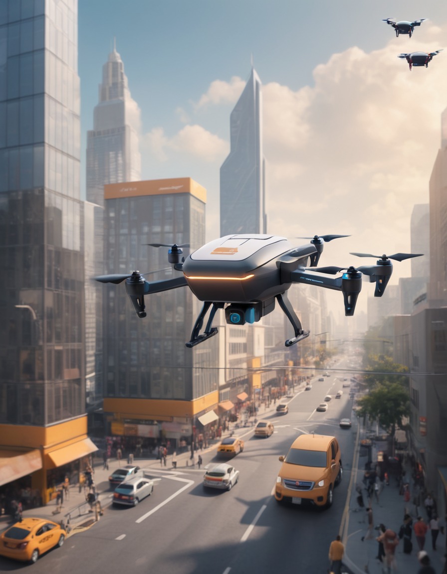 technology, urban, transportation, delivery, drone