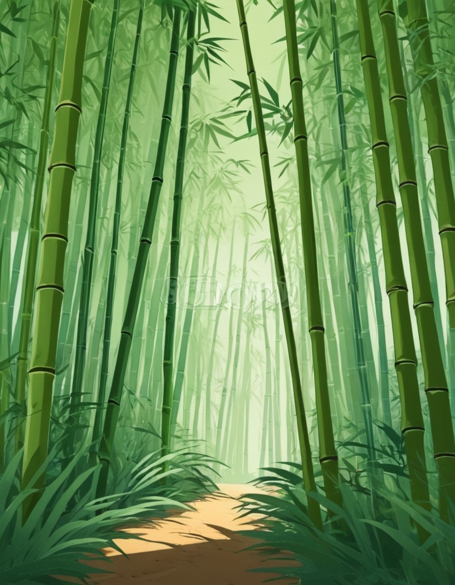 bamboo forest, nature, scenic beauty, plant life, landscape, environment, natural resource