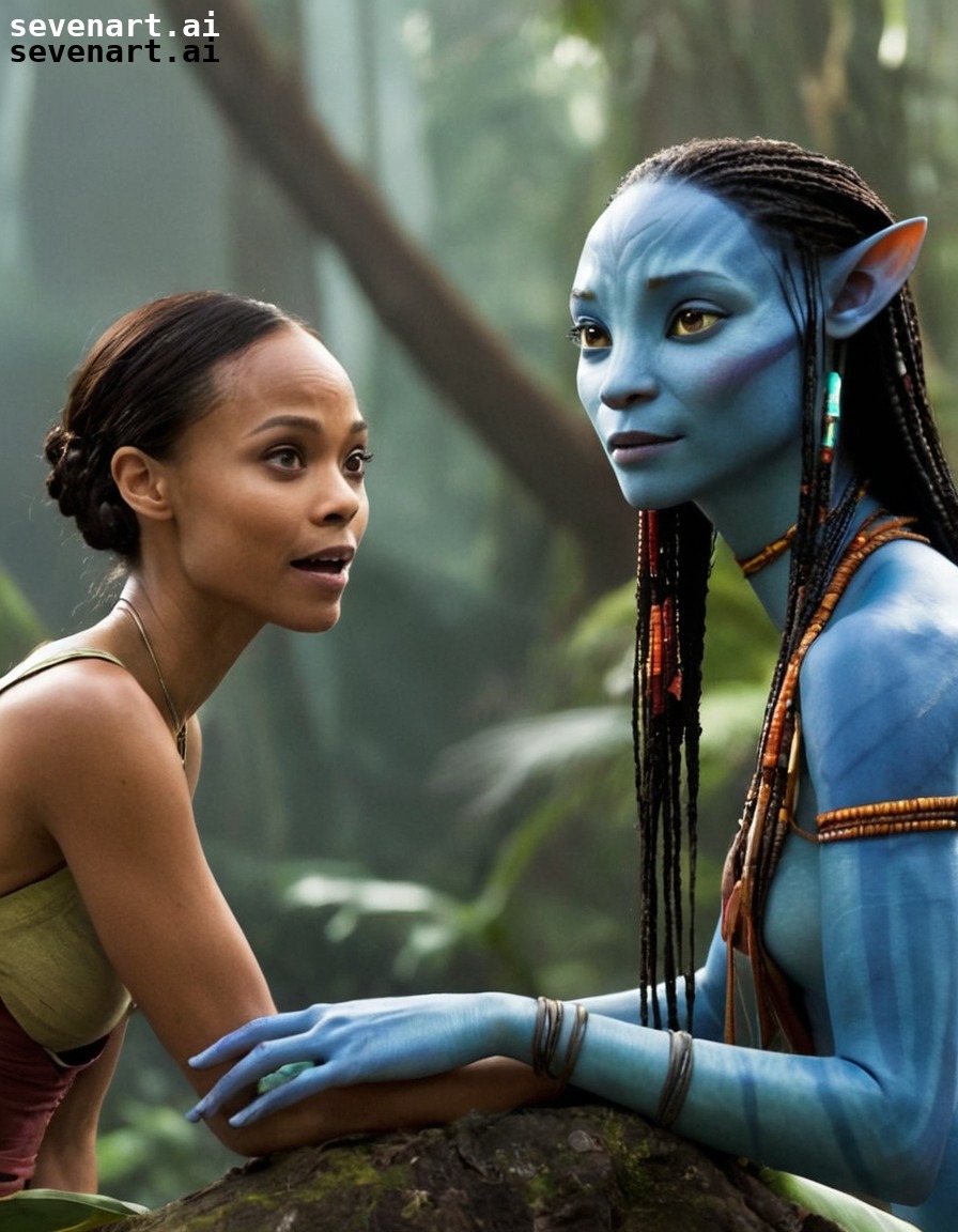 prank, zoe saldana, avatar, co-stars, funny, actress, movies, movie stars