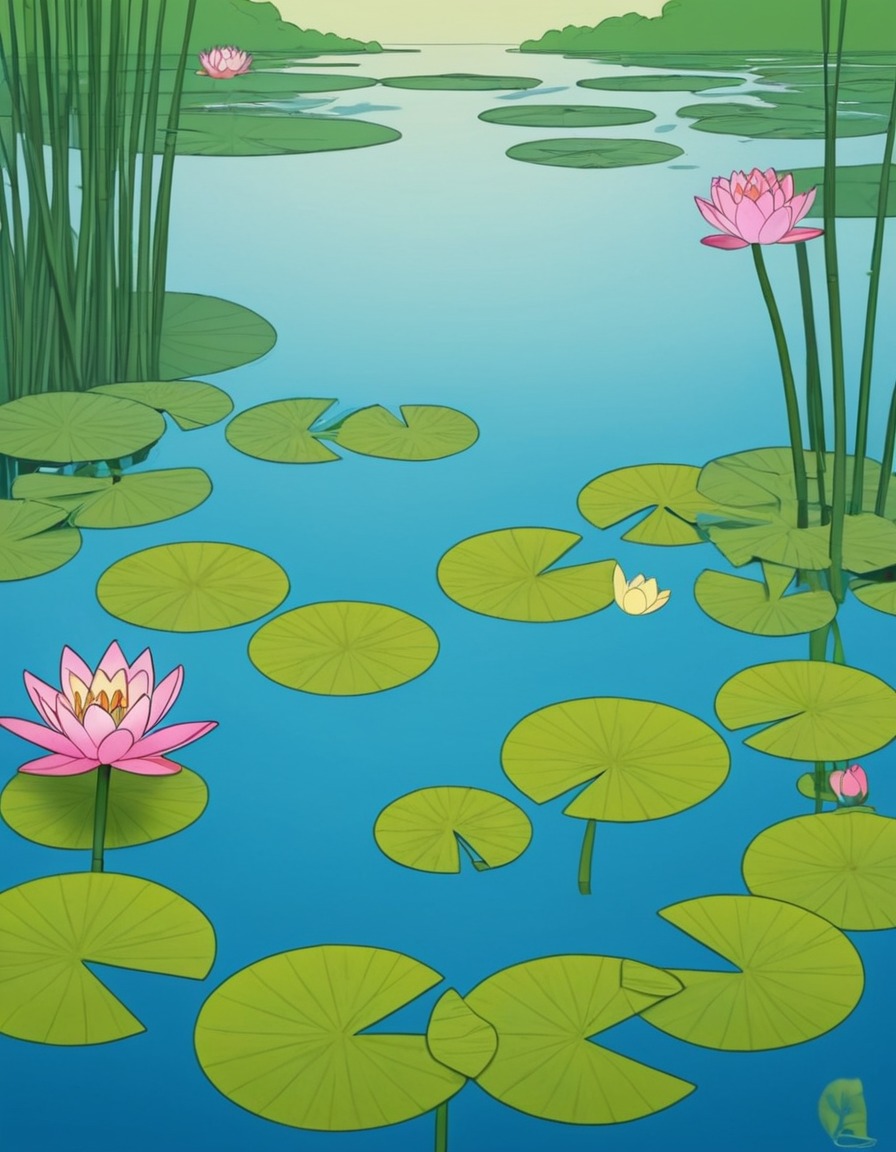 nature, water lily, pond, beautiful, serene, botanical gardens, scenic views