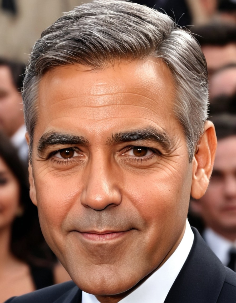 george clooney, caricature, comedy, portrait, hollywood, actor