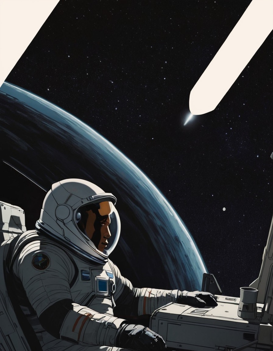 interstellar (2014), movie scene, interstellar movie, painted scene, alien planet, astronauts, space exploration