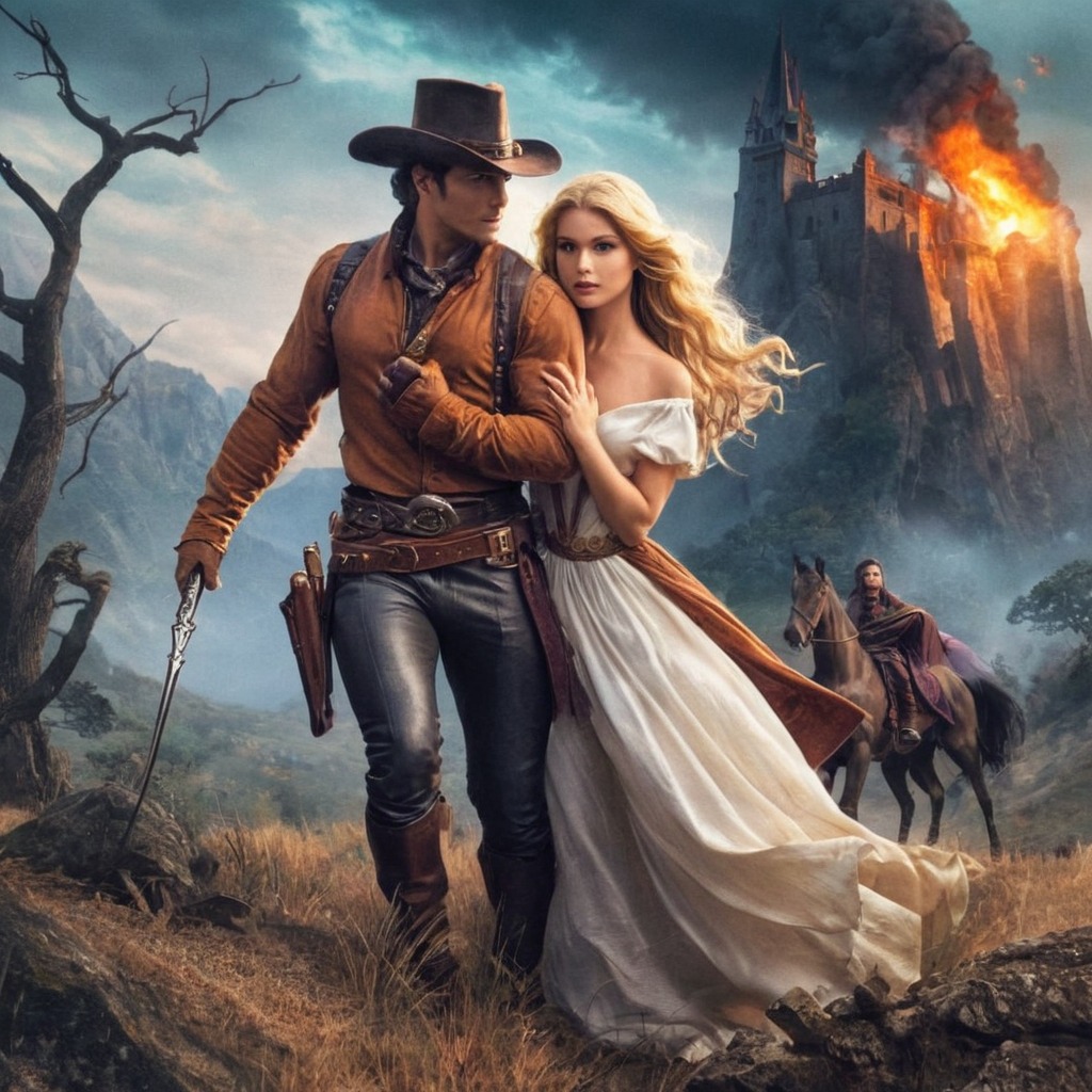 western, cowboy, bing, conceptart, couple, love, originalcharacter, romance