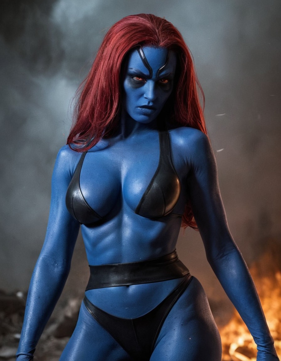 evil mystique, x-men, superhero, villain, marvel comics