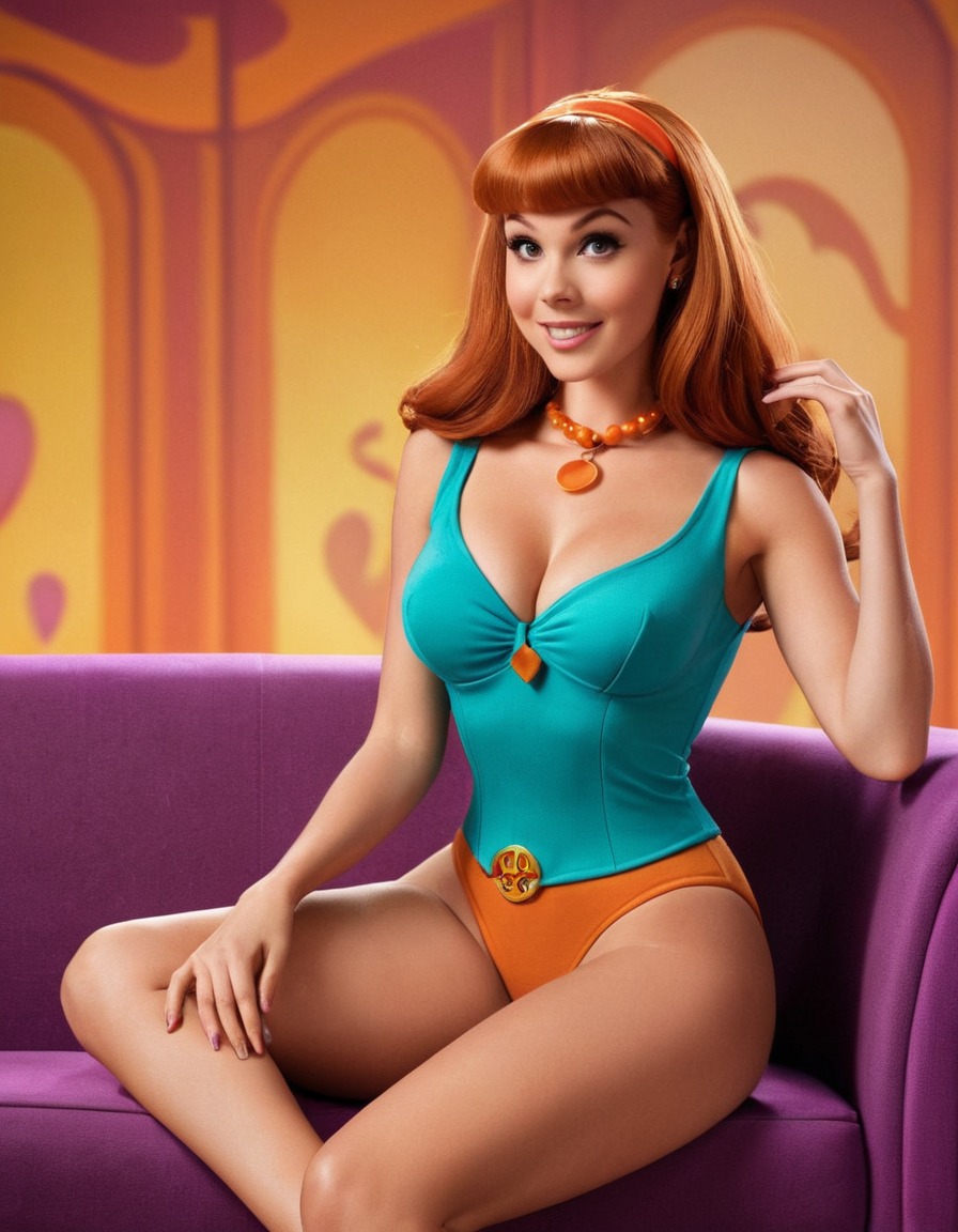 daphne blake, scooby-doo, fictional character, mystery solver, tv show, smart and stylish, cartoon character