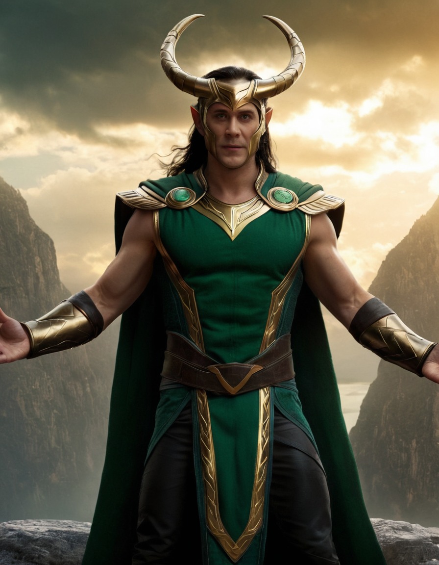 loki, god, epic scene, mythology, norse, divine power, trickster