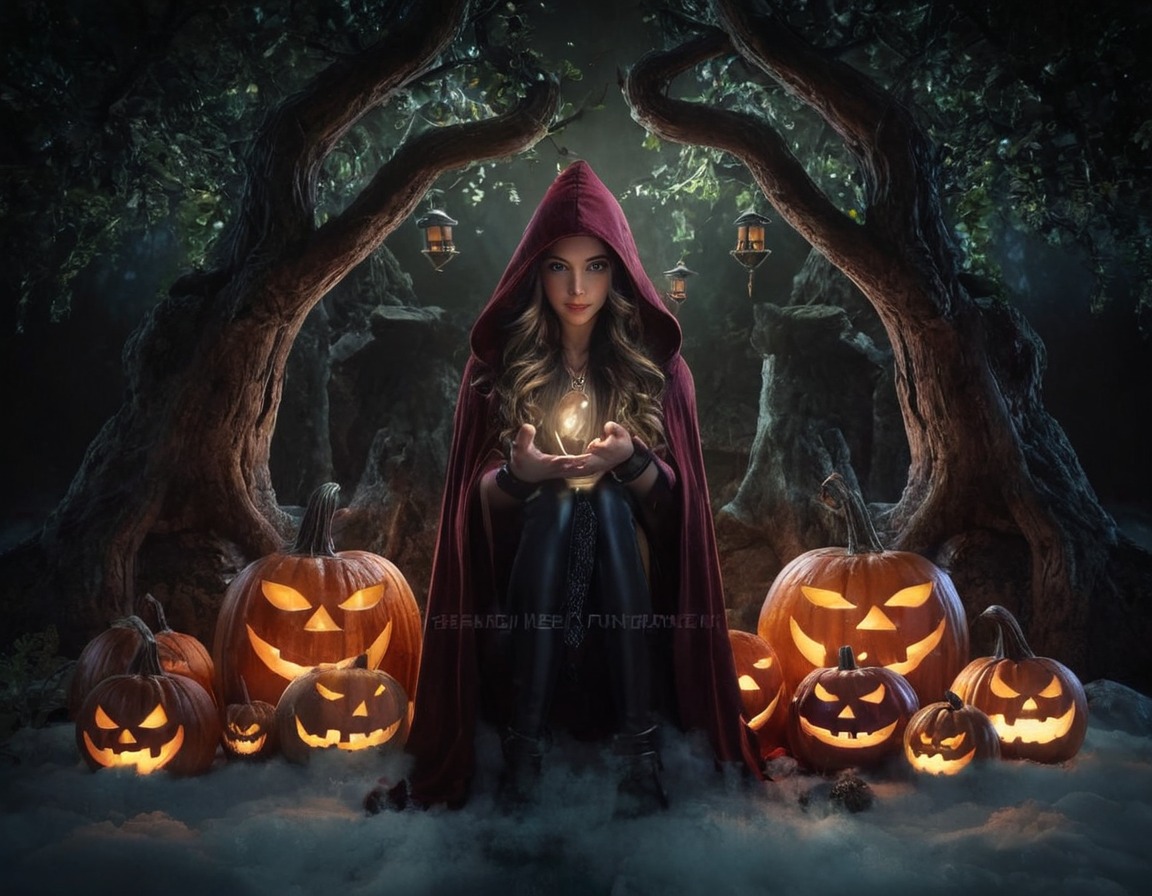 magic, witch, spooky, halloween, horror, forest, portrait, beauty, fantasyart, gothic, surreal, surrealistic, pumpkinspice, dailychallenge