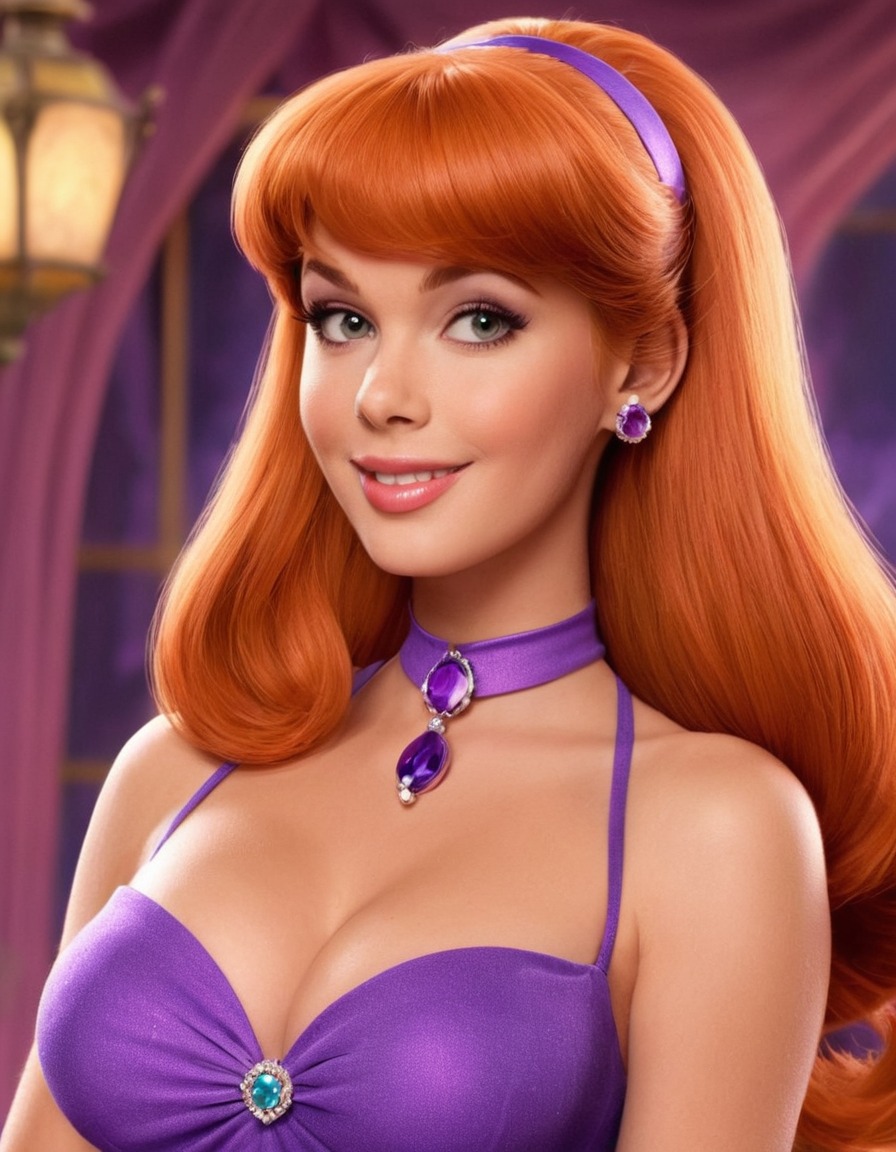 daphne blake, scooby-doo, mystery solver, fashionista, popular character, animated series, real-life portrayal