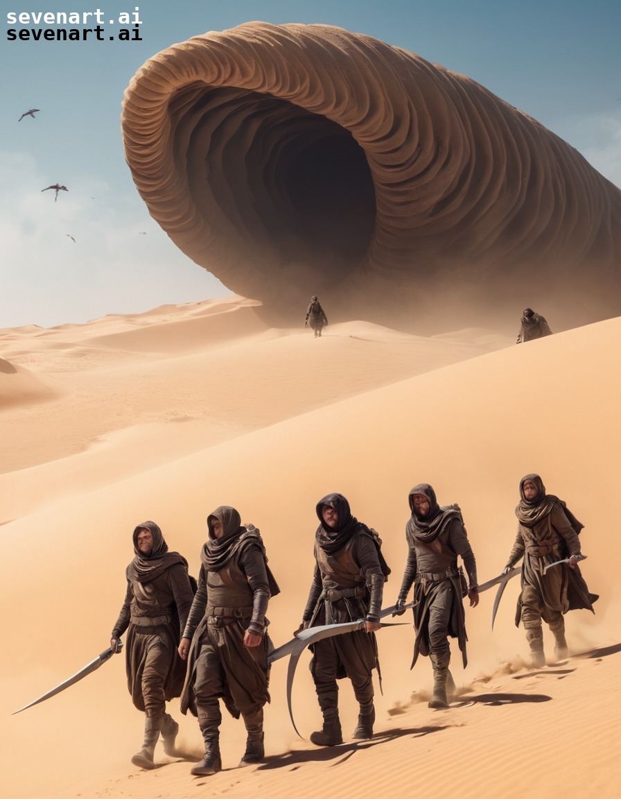 sci-fi, fremen, desert, sandworms, exploration, dune