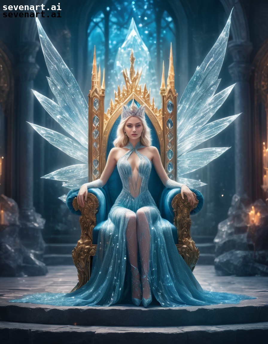 fantasy, fairy, queen, throne, castle