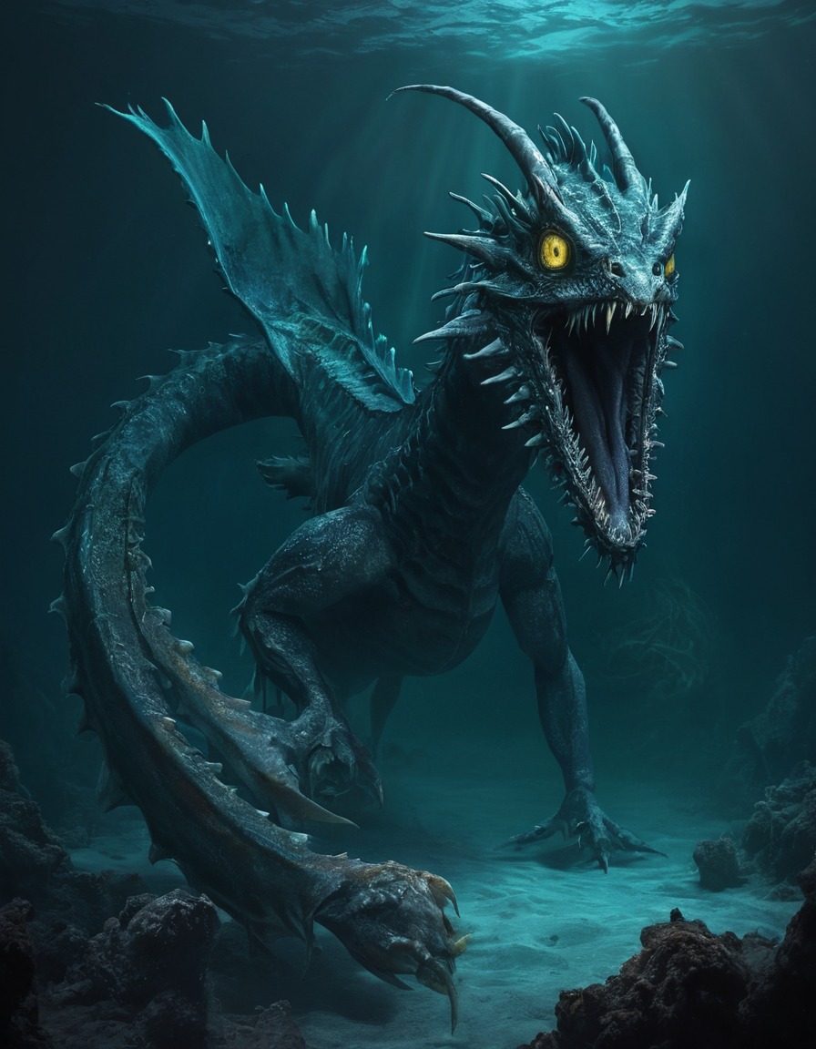 sea dragons, epic, terrible, horrible, frightful, sea monsters