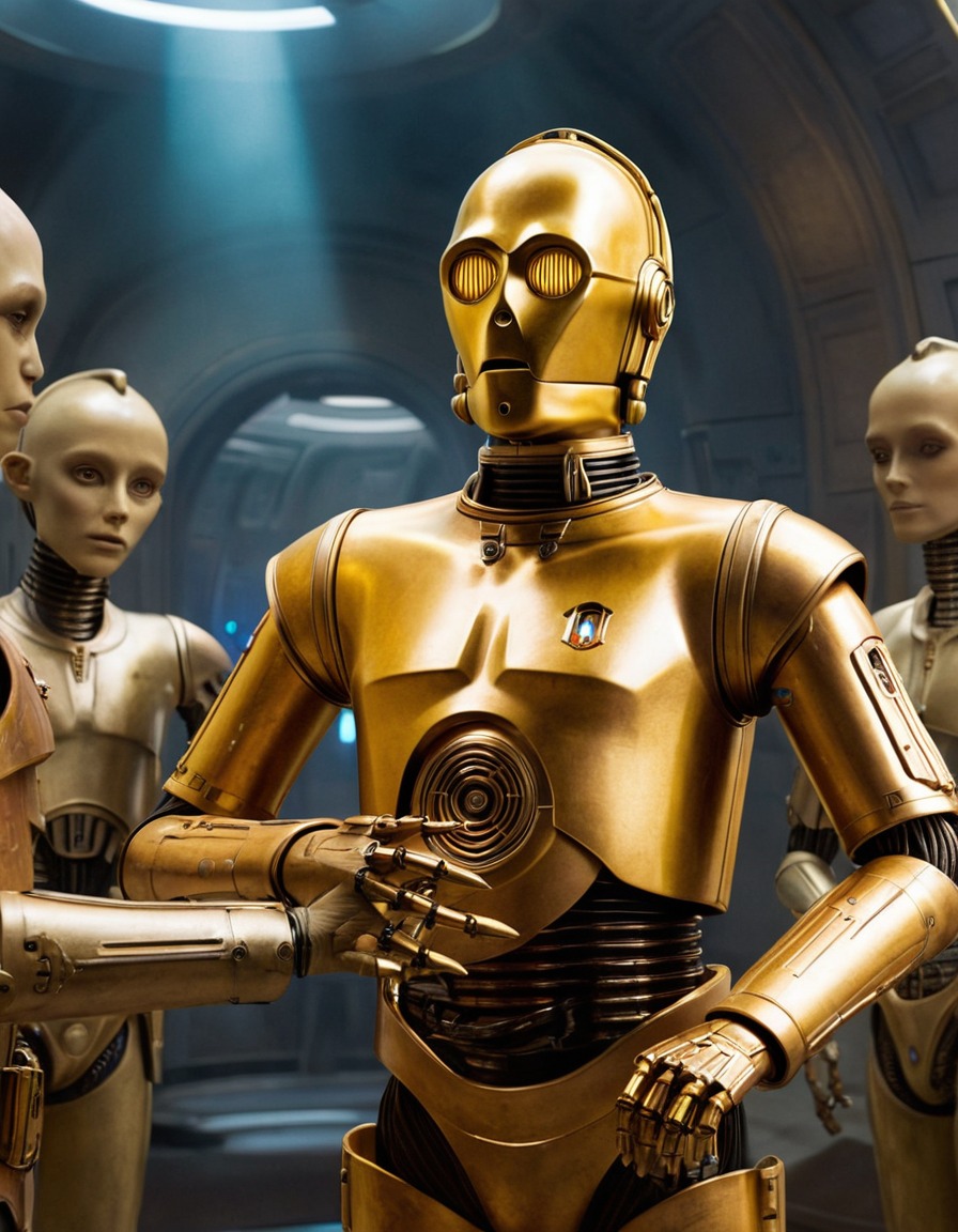 star wars, c-3po, aliens, communication, languages, robots, games, movies