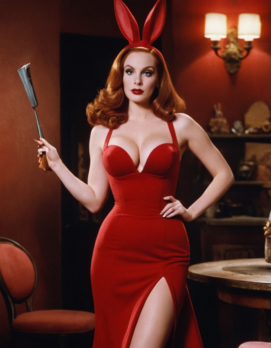 jessica rabbit, who framed roger rabbit, animated character, beautiful woman, femme fatale