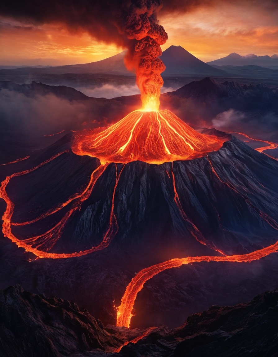 nature, volcano, beautiful, geology, natural wonders