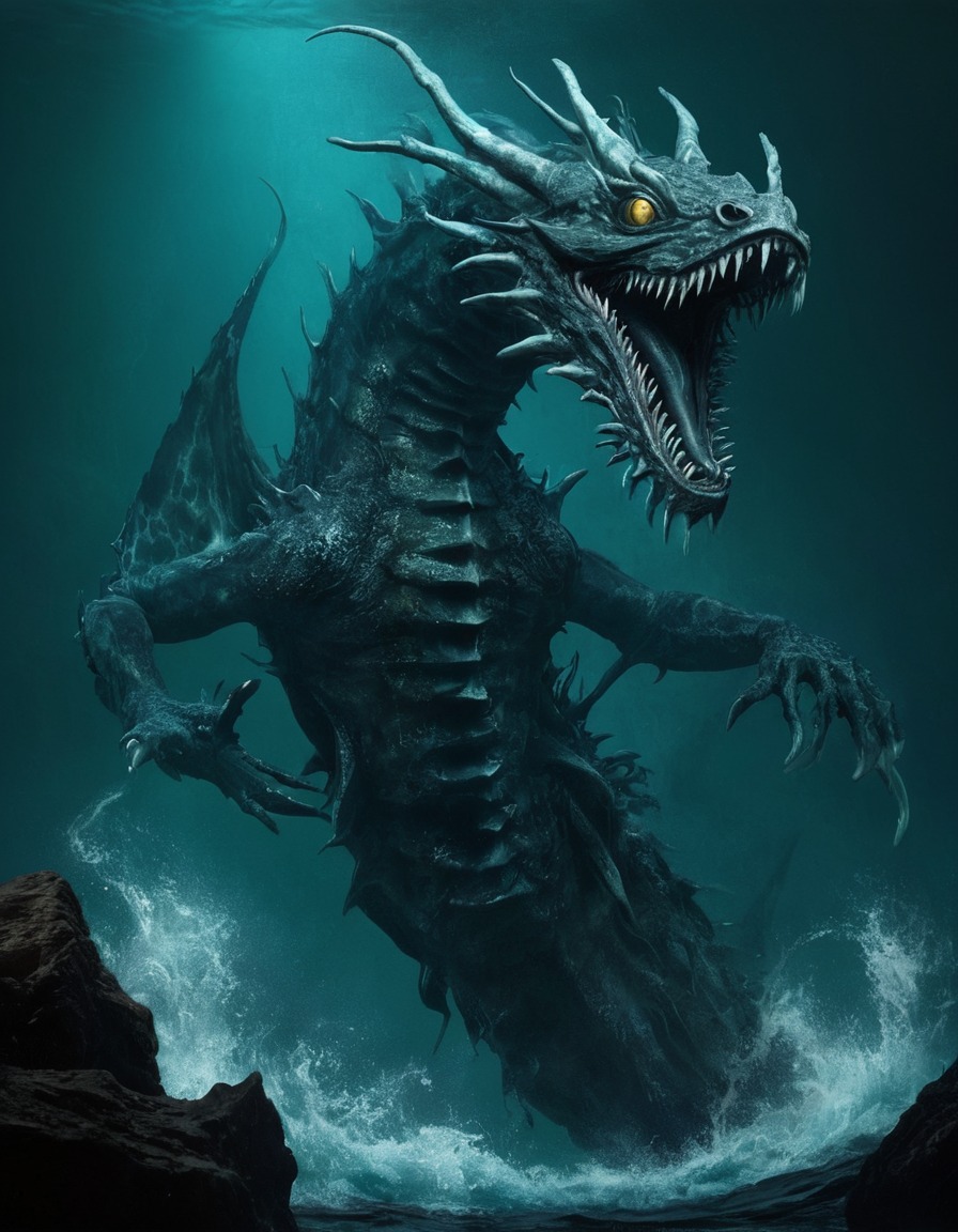 sea dragons, epic, terrible, horrible, frightful, sea monster