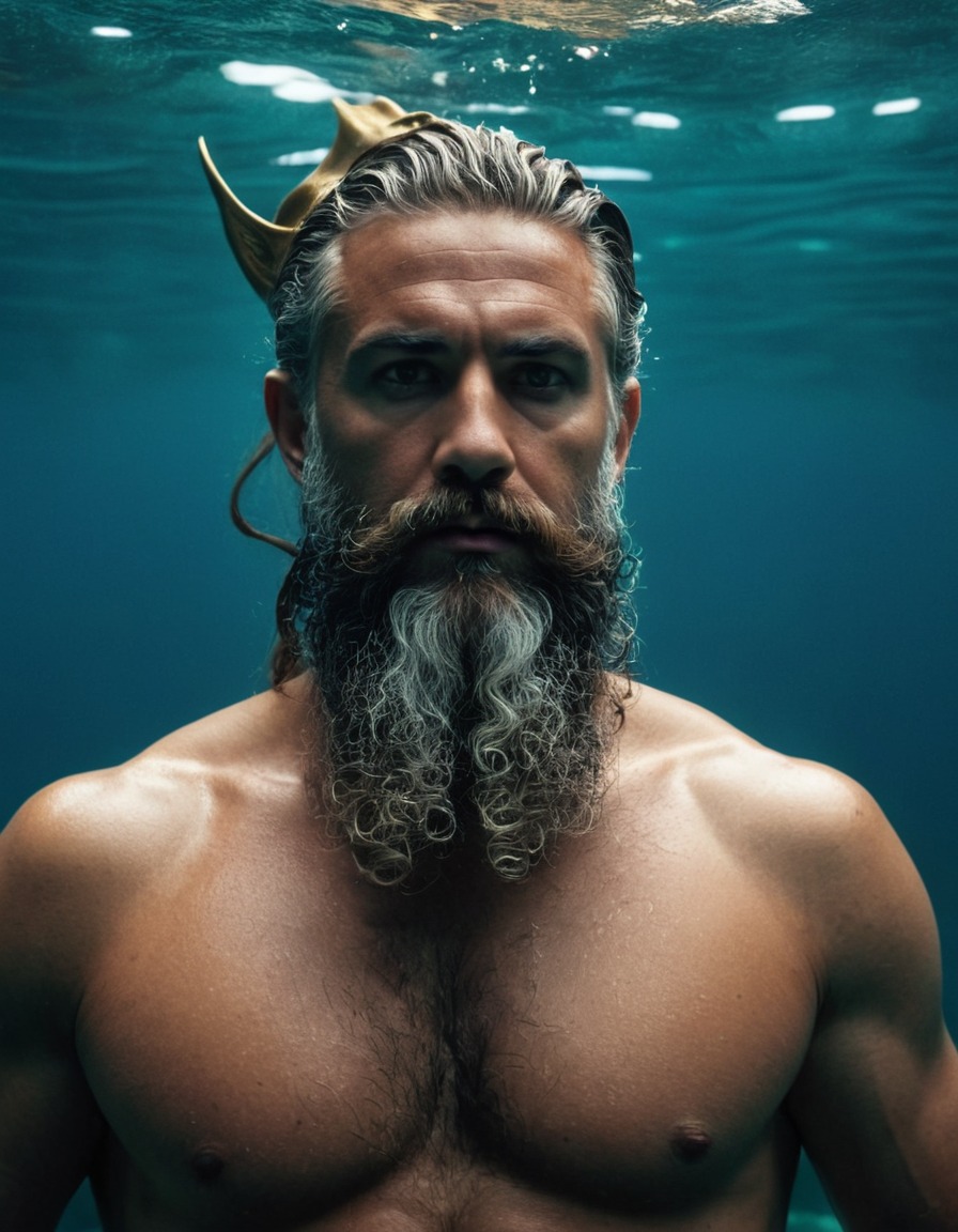 poseidon, greek mythology, sea, contemporary, deity, mythological figure